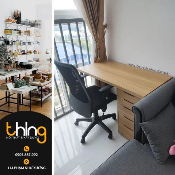 bàn ikea 1 tủ dài 1m2 Thing Store