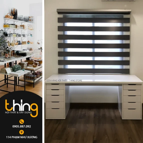 bàn ikea 2m 2 tủ